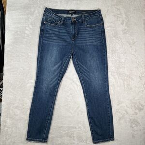 Judy Blue Jeans Womens Size 32 Relaxed Fit Stretch Dark Wash Blue Denim